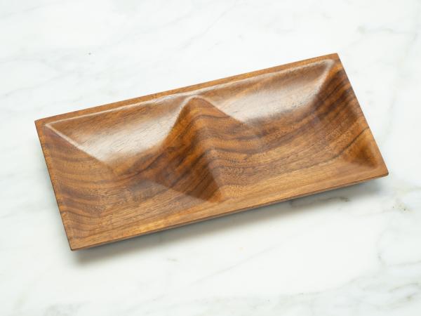 Walnut Jewelry Dish or Valet Tray