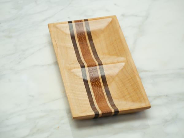 Maple/Walnut/Lacewood Jewelry Dish, Valet Tray picture