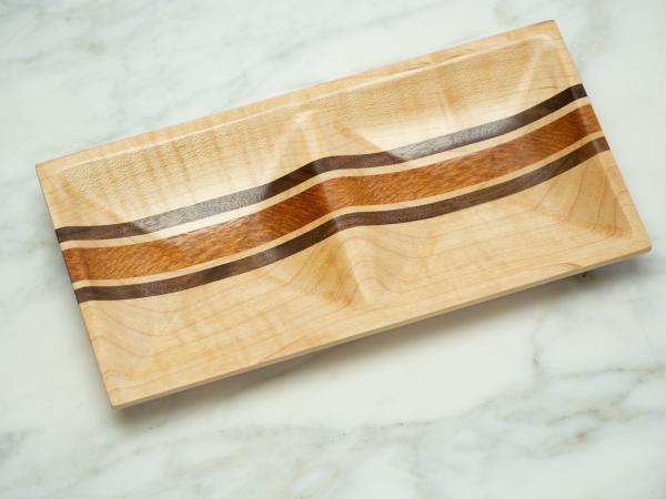 Maple/Walnut/Lacewood Jewelry Dish, Valet Tray picture
