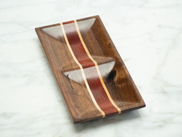 Walnut/Maple/Padauk Jewelry Dish, Catch-all picture