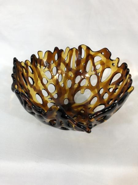 Coral Bowl - Amber - Medium size picture