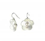 FLOWER AND BALL EARRINGS