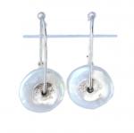 PEARL DISC EARRINGS