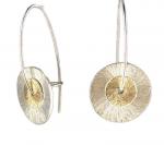 STERLING MEDIUM DISC EARRINGS