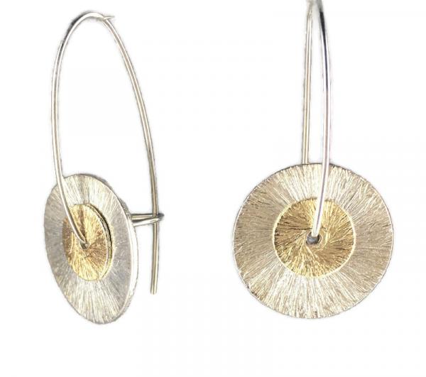 STERLING MEDIUM DISC EARRINGS picture