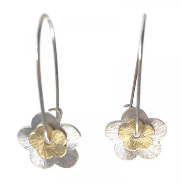 FLOWER DISC EARRINGS