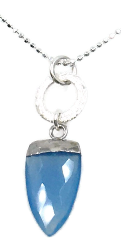 PERIWINKLE CHALCEDONY PENDANT picture