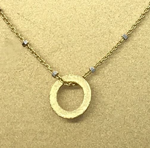 GOLD CIRCLE ON ITALIAN CHAIN picture