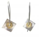 SQUARE DISC EARRINGS