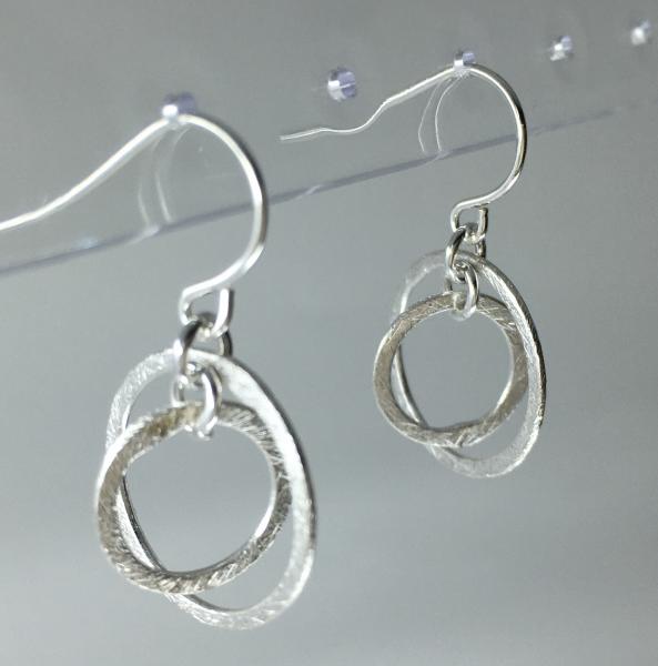 DOUBLE STERLING CIRCLE EARRINGS