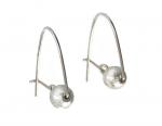SILVER BALL EARRINGS