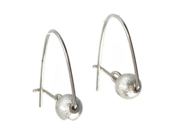 SILVER BALL EARRINGS