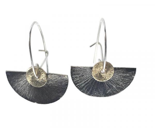 HALF CIRCLE DISC EARRINGS picture