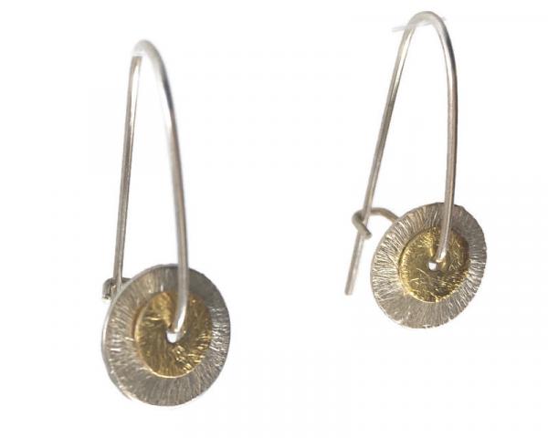 STERLING SMALL DISC EARRINGS
