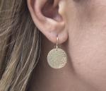 Gold Disk Earrings