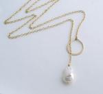 Pearl Lariat Necklace