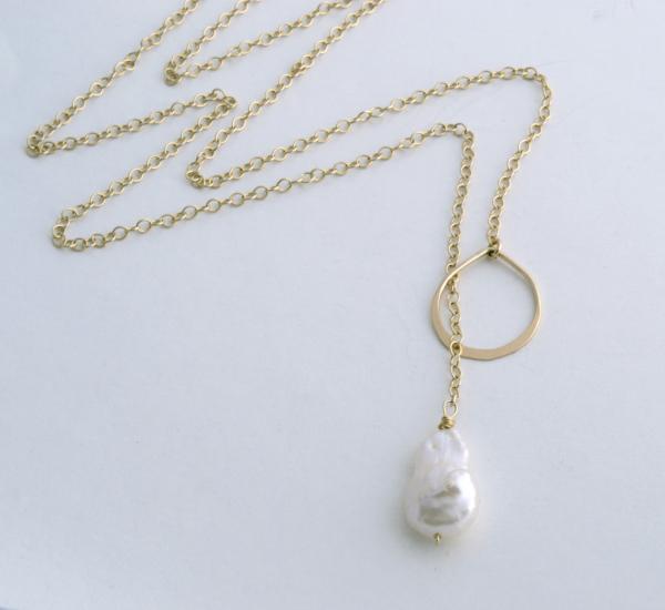 Pearl Lariat Necklace