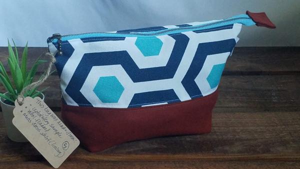 Upcycled Carry-All Pouch | Hick's Hexagon & Wool picture