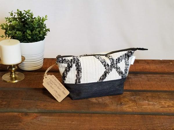 Upcycled Carry-All Pouch | Metropolitan Grey & Denim