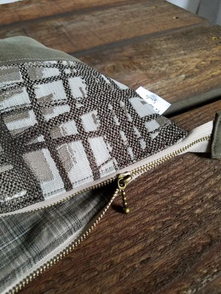 Upcycled Carry-All Pouch | Muted Brush Strokes picture