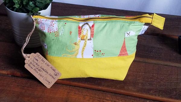 Upcycled Carry-All Pouch | Rapunzel in Green picture