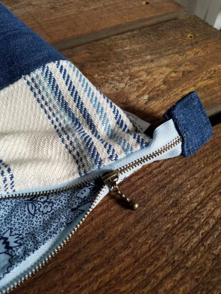 Upcycled Carry-All Pouch | Beachy Linen & Denim picture