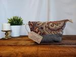 Upcycled Carry-All Pouch | Ornate Paisley & Linen
