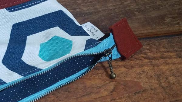 Upcycled Carry-All Pouch | Hick's Hexagon & Wool picture