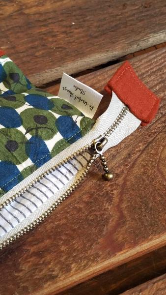 Upcycled Carry-All Pouch | Funky Circle Motif & Wool picture