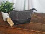 Upcycled Carry-All Pouch | Unisex Corduroy & Leather