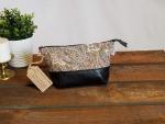 Upcycled Carry-All Pouch | Vintage Paisley & Leather