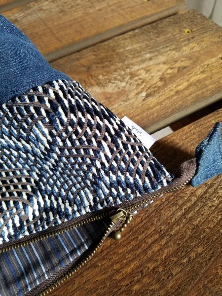 Upcycled Carry-All Pouch | Illusion Textile & Denim picture