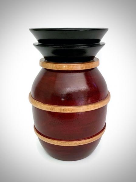 Wooden Vase - Double lip Tulip Vase