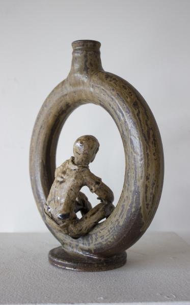 Ring Jug with Seated Figure picture