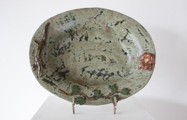Green Oval Bowl