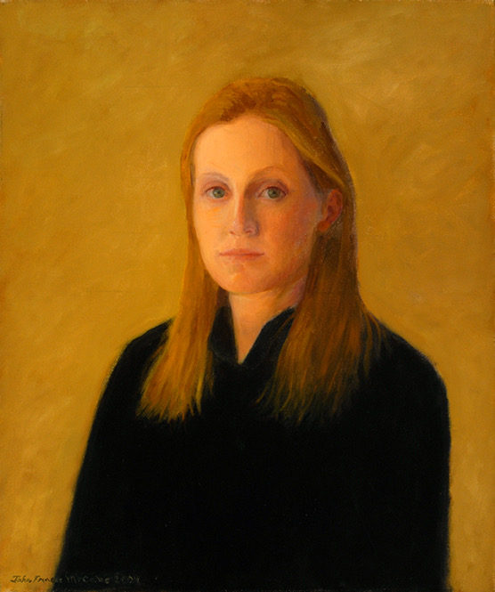 Head and Shoulders Portrait in Oil on Canvas