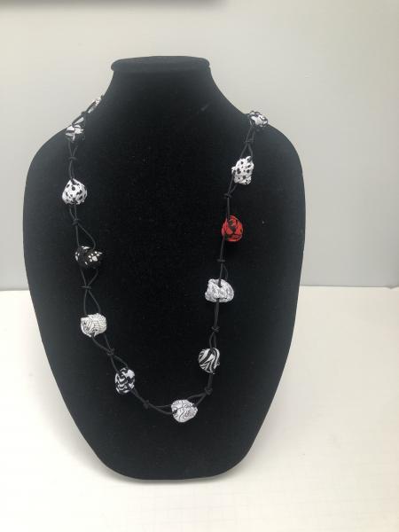 Black/White Gumball Necklace picture
