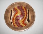 Hardwood bowl # 109-4