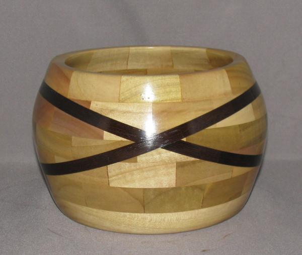 Hardwood bowl # 110-4