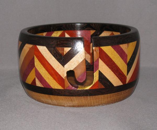Hardwood yarn bowl # 195-3