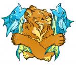 Two Fish and a Lion