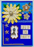 Birthday Card - Life of the Party w/ Mermaid Tail Charm