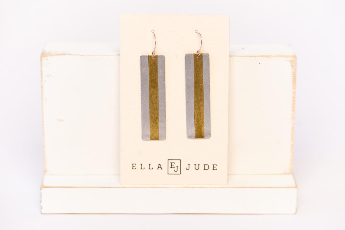 Long Mixed Metal Earrings picture