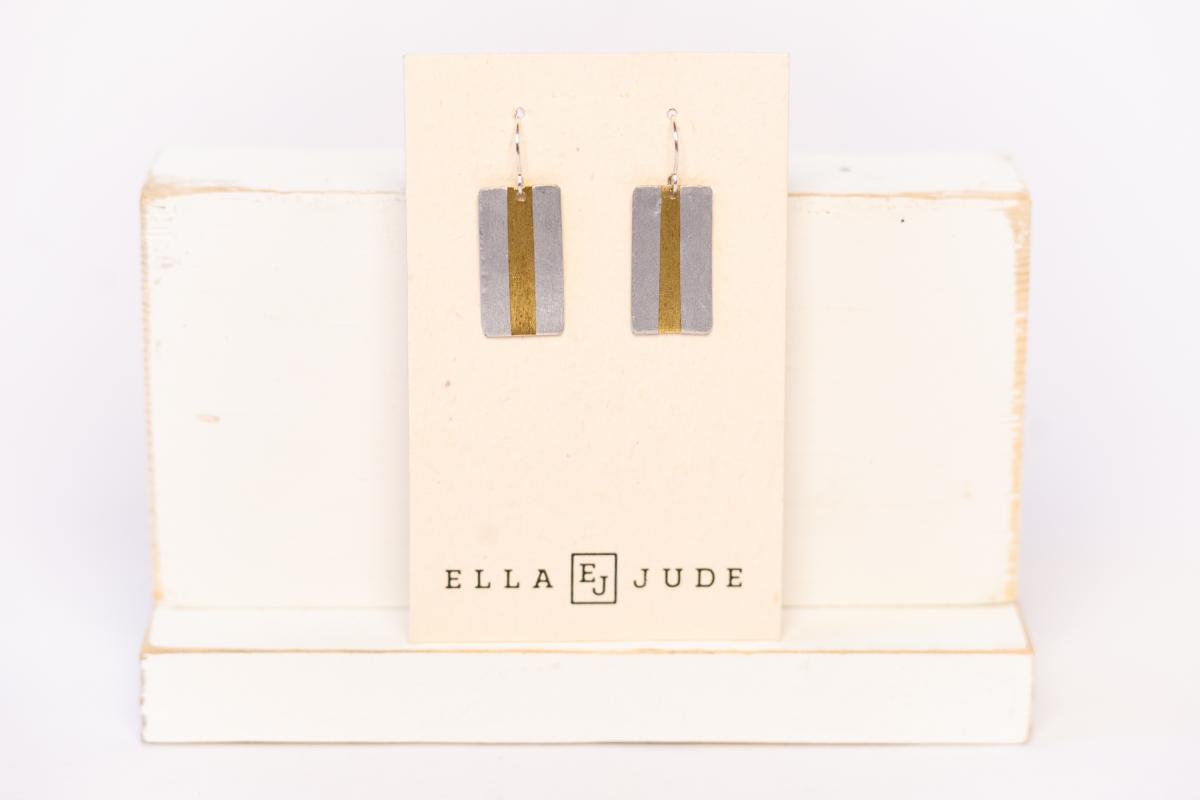 Short Mixed Metal Earrings picture