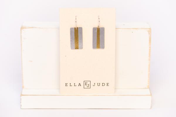 Short Mixed Metal Earrings picture