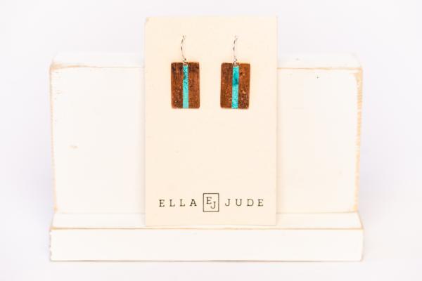 Short Mixed Metal Earrings picture