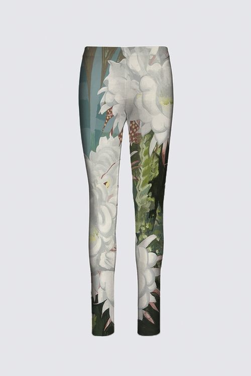 "Argentine Cactus in Bloom" -- Designer Stretch Pants