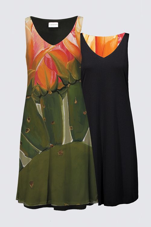 "Cactus Blooms" -- Designer Dress