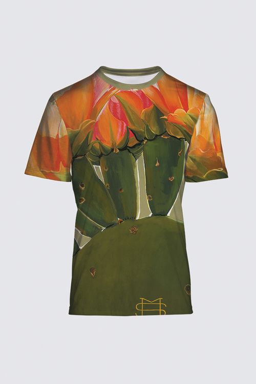 Cactus Blooms -- Men's Designer Short Sleeve T-Shirt