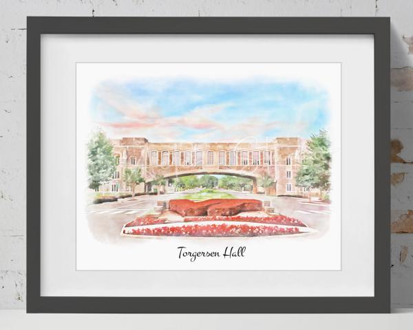 Virginia Tech Hokies campus Prints picture